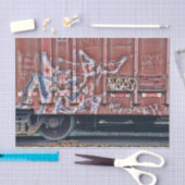 Train Graffiti Grunge Colorful Urban Street Art Tissuepapier (Craft)