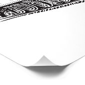 Train  Grafisch Ontwerp Schets Retro Stoom Perfect Poster (Hoek)