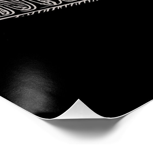 Train  Grafisch Ontwerp Schets Retro Stoom Perfect Poster (Hoek)