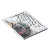 Train - Grandad Poem Notitieblok (Schuin)