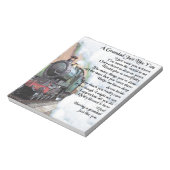 Train - Grandad Poem Notitieblok (Linkerzijde)