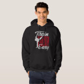 Train Hard Fight Easy Aikido Karate Jiu Jitsu  1 Hoodie (Voorkant volledig)