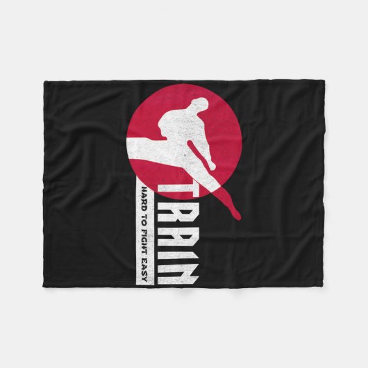 Train Hard Fleece Deken (Voorkant (Horizontaal))