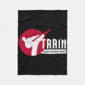 Train Hard Fleece Deken (Voorkant)