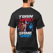 Train Hard Game Hard: Hoge-Contrast Dynamische Spl T-shirt (Achterkant)
