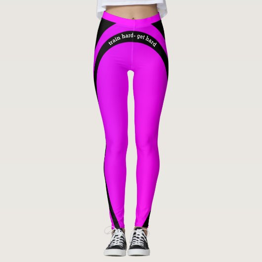 Train hard - krijg hard leggings (Voorkant)