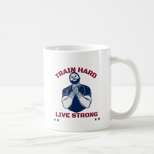 Train hard, leef sterk koffiemok (Rechts)
