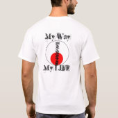 Train hard of ga naar huis t-shirt (Achterkant)