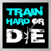 Train, hard of stervend - Elite Fitness Poster Pri (Voorkant)