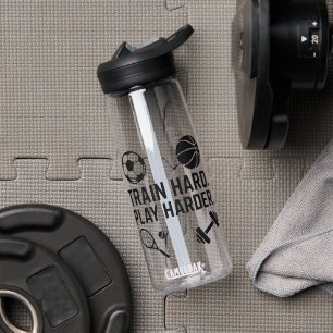 Train Hard Play Harder Waterfles