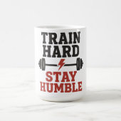 Train Hard Stay Humble - Gym Motivation De Koffiemok (Center)