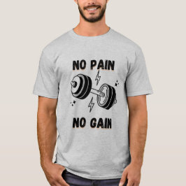 Train Hard T-shirt – Geen pijn, geen vooruitgang S