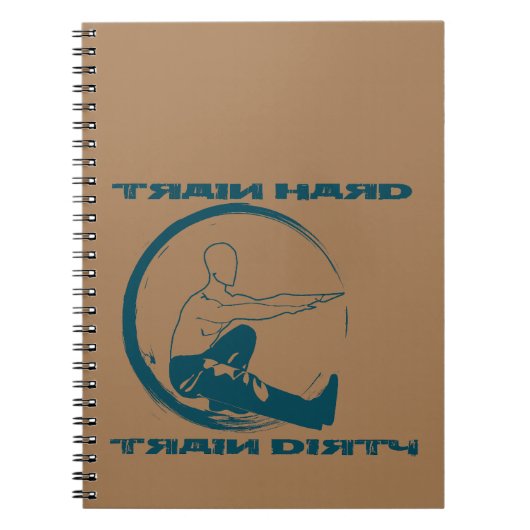 Train hard, trein vuil Train ingsplan notizbuch Notitieboek (Voorkant)