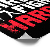 Train Hard Vecht Harder Savate Poster (Hoek)