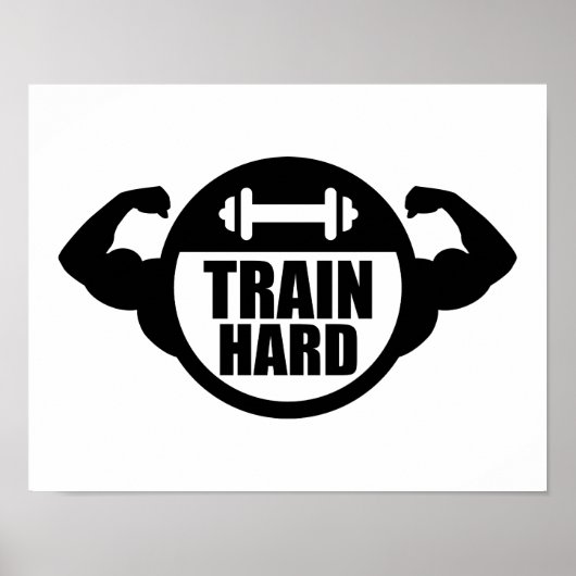 Train harde klokspieren poster (Voorkant)