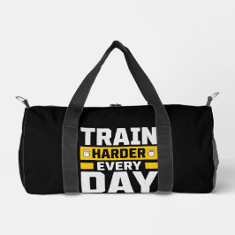 Train Harder Elke Dag – Gym Motivatie Plunjezak