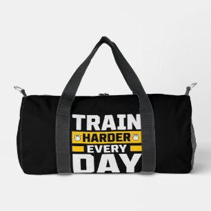 Train Harder Elke Dag – Gym Motivatie Plunjezak