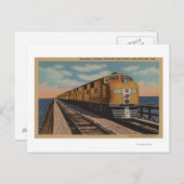 Train- Het kruising van het Grote Zoutenmeer, Ogde Briefkaart (Voorkant / Achterkant)