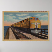 Train- Het kruising van het Grote Zoutenmeer, Ogde Poster (Voorkant)