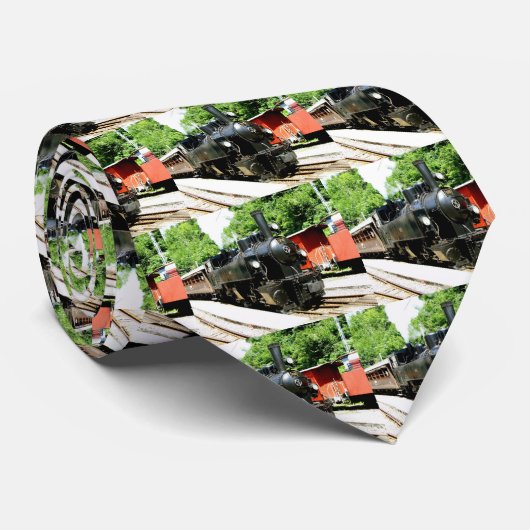 Train in Chamby Stropdas (Opgerold)