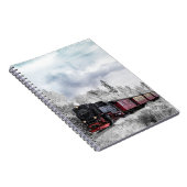 Train in de winter notitieboek (Rechterzijde)