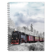 Train in de winter notitieboek (Voorkant)