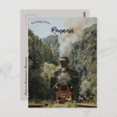 Train in Maramureș Romania Briefkaart (Voorkant / Achterkant)