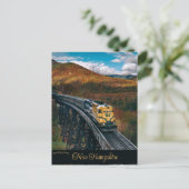 Train in New Hampshire Briefkaart (Staand voorkant)