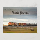 Train in North Dakota Briefkaart (Voorkant)