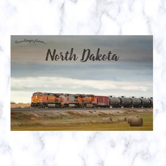 Train in North Dakota Briefkaart