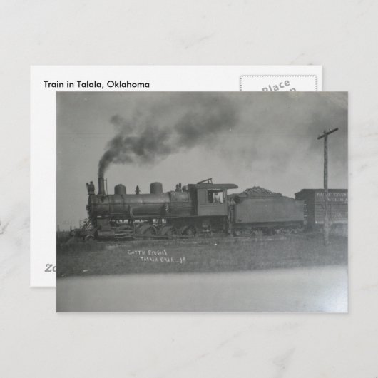 Train in Talala in 1908 Briefkaart (Voorkant / Achterkant)