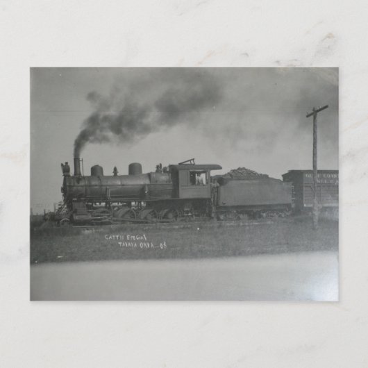 Train in Talala in 1908 Briefkaart (Voorkant)