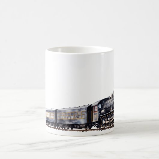 Train in Waterverf stijl Koffiemok (Center)