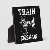 Train Insane - Anime Bodybuilding Gym Workout Fotoplaat (Voorkant)