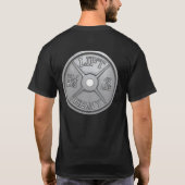 Train Insane (Barbell Bord) Motivatie T-shirt (Achterkant)