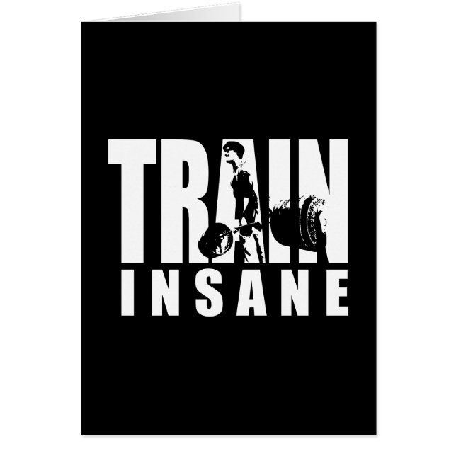 TRAIN INSANE - Deadlift - Gym Workout Motivatie (Voorkant)