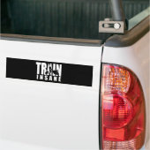 TRAIN INSANE - Deadlift - Gym Workout Motivatie Bumpersticker (Op Truck)