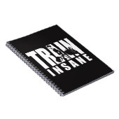 TRAIN INSANE - Deadlift - Gym Workout Motivatie Notitieboek (Rechterzijde)