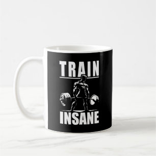 Train Insane - Motivatie sportschool, fitness voor Koffiemok