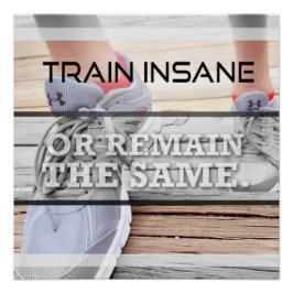 Train Insane Motivatieposter Perfect Poster