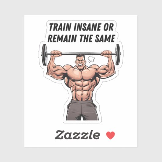 Train Insane Of Blijf Dezelfde Sticker (Vel)