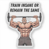 Train Insane Of Blijf Dezelfde Sticker (Voorkant)