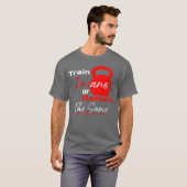 Train Insane or Remain the Same – Gym Motivation T-shirt (Voorkant volledig)