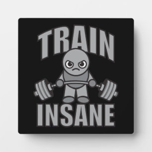 TRAIN INSANE - Workout Cartoon Anime Motivatie Fotoplaat