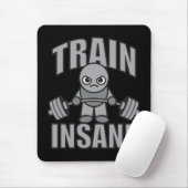 TRAIN INSANE - Workout Cartoon Anime Motivatie Muismat (Met muis)