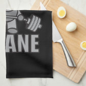 TRAIN INSANE - Workout Cartoon Anime Motivatie Theedoek (Quarter Fold)