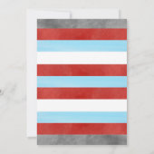 Train Invitation Boy Birthday Party Train Invite Kaart (Achterkant)