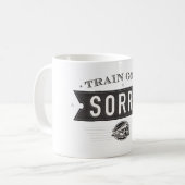 Train is verdwenen. een ASL-idioom op een mok. Koffiemok (Voorkant links)