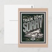 Train is verdwenen. een briefkaart (Voorkant / Achterkant)