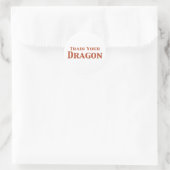 Train je Dragon Gifts Ronde Sticker (Tas)